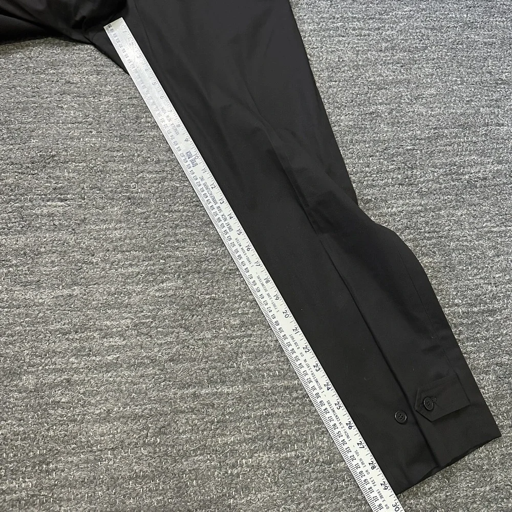 Gianni Versace Pants Women 29 Black Chinos Straight Leg Mid Rise Pockets Classic
